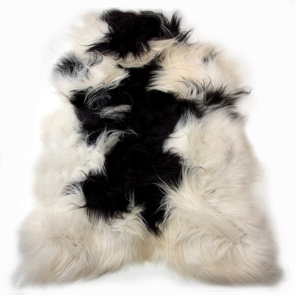 Natural Home Decor Icelandic Sheepskin Single Long-Haired Rug1-Piece
